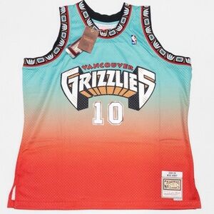 Size XL - Mitchell & Ness - Mike Bibby - Vancouver Grizzlies Fadeaway Jersey